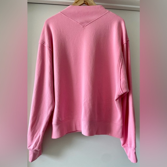 ALO YOGO Pink Freestyle Oversized Mock Neck Sweatshirt - Picture 4 of 7